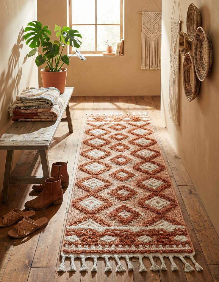 Detail image of 2' x 6' Boho Runner Rug