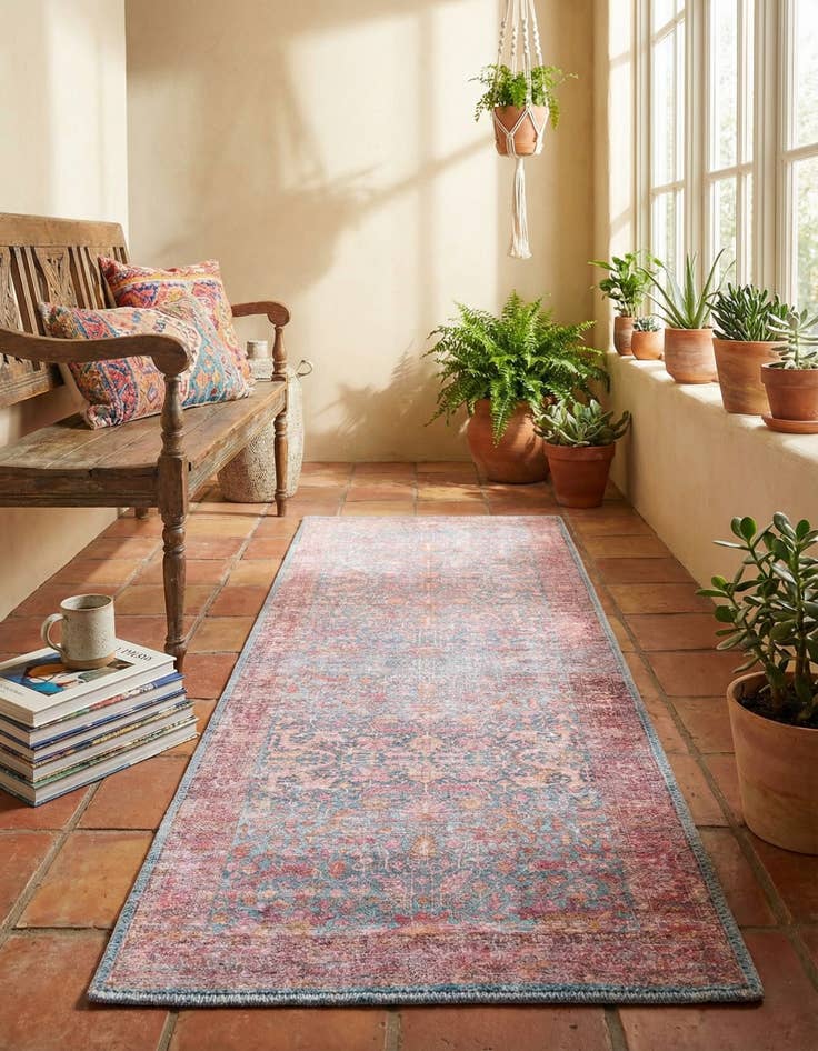 Detail image of 2' x 5' Washable Mangata Runner Rug