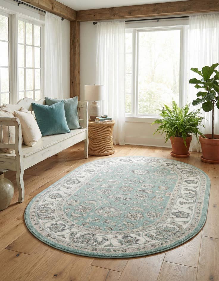 Detail image of 5' x 8' Aurelia Oval Rug
