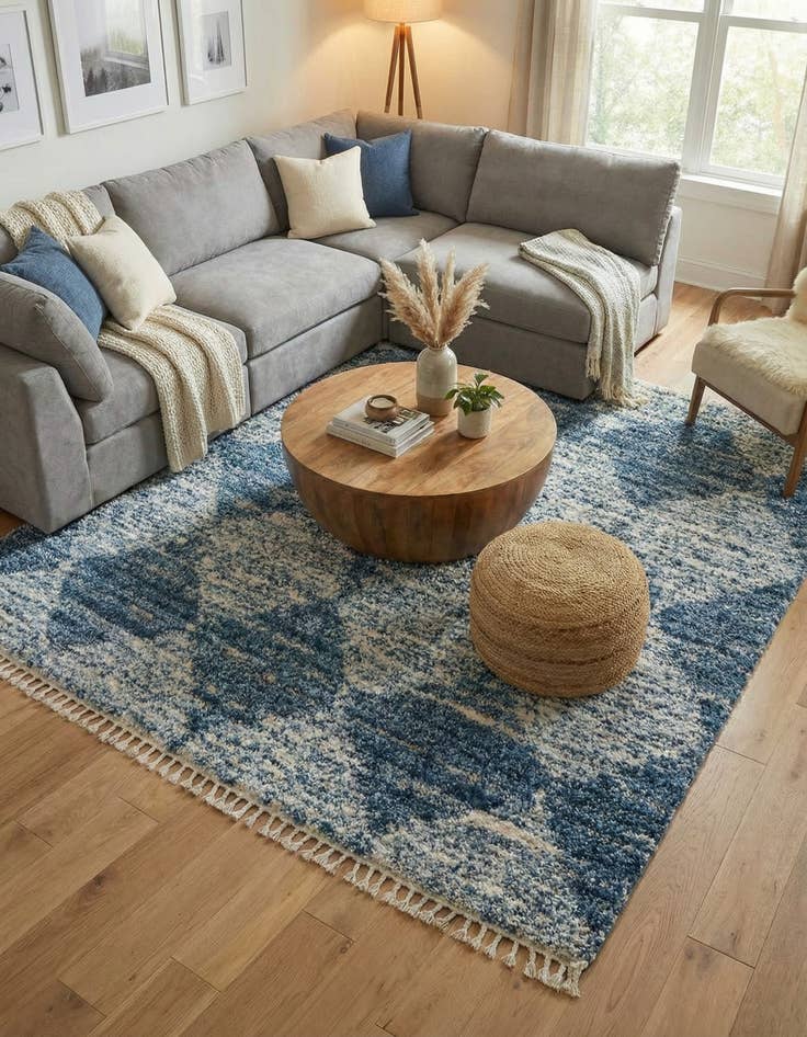 Detail image of 10' x 10' Serenity Shag Square Rug