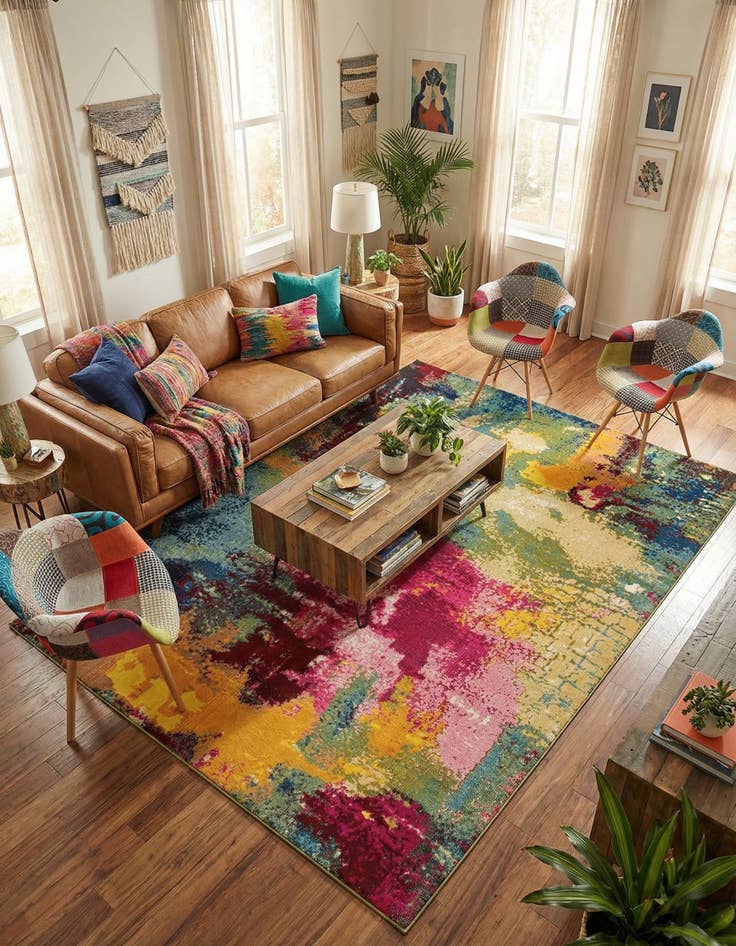 Detail image of 8' x 11'  Washable Casablanca Rug