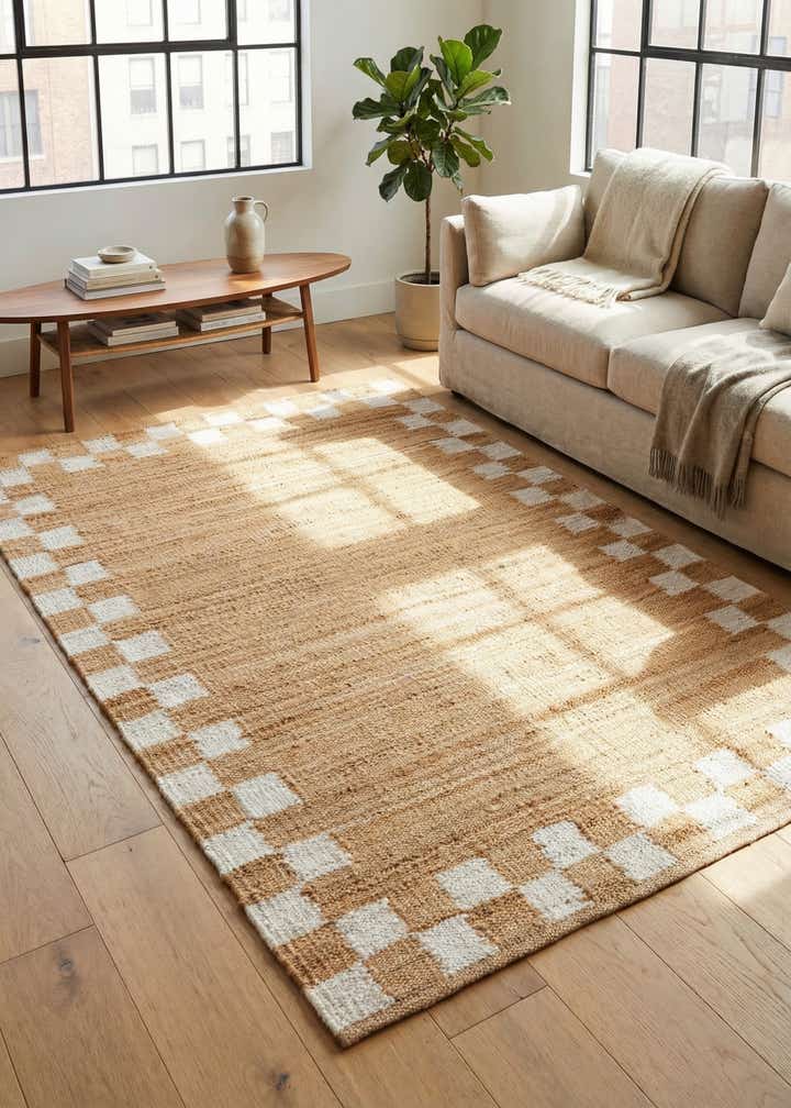 5' 1 x 8' Hand Woven Laurel Handwoven Jute Rug