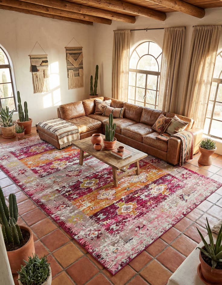 Detail image of 10' 6 x 16' 5 Washable El Paso Rug