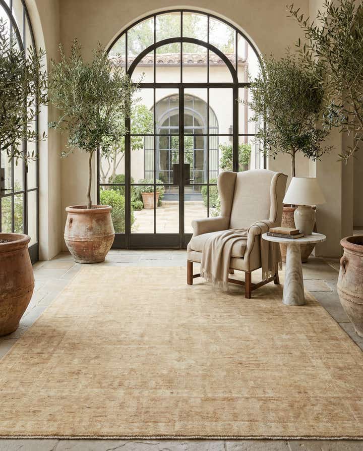 8' 3 x 9' 10 Hand Knotted Oushak Wool Rug