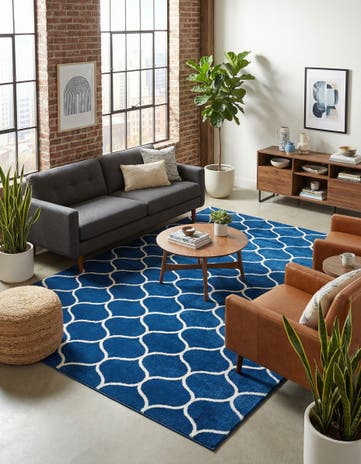 7' 10 x 10' Lattice Frieze Rug