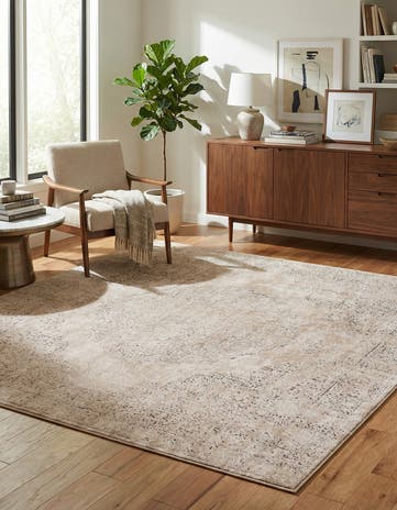 Ivory Oregon Square Rug
