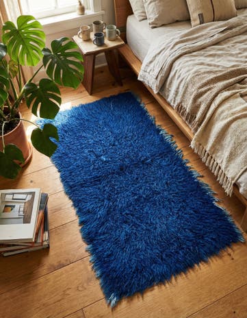 2' 4 x 4' 7 Hand Knotted Moroccan Wool Rug