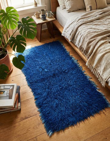 2' 4 x 4' 7 Hand Knotted Moroccan Wool Rug