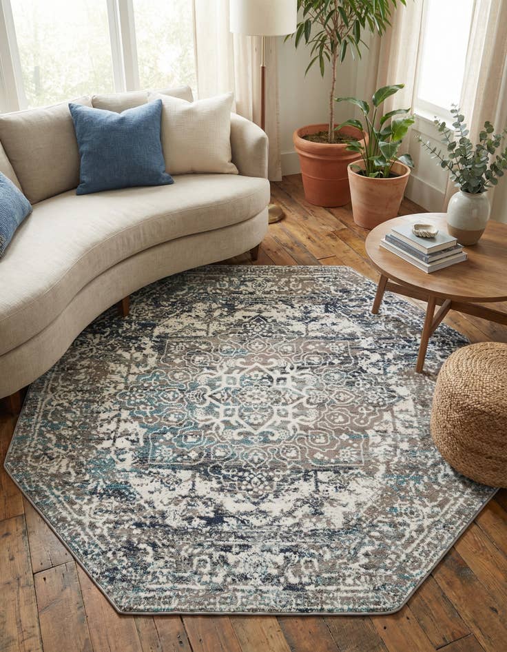 Detail image of 7' 10 x 7' 10 Arlington Octagon Rug