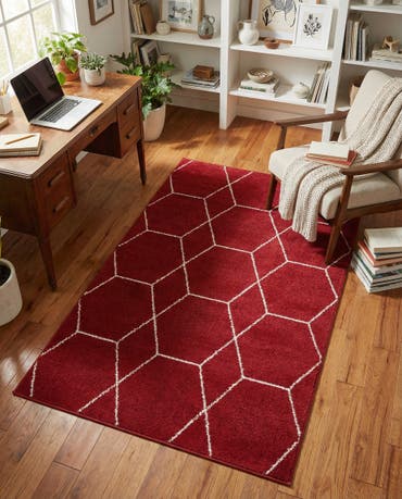  3' x 5' 3 Lattice Frieze Rug