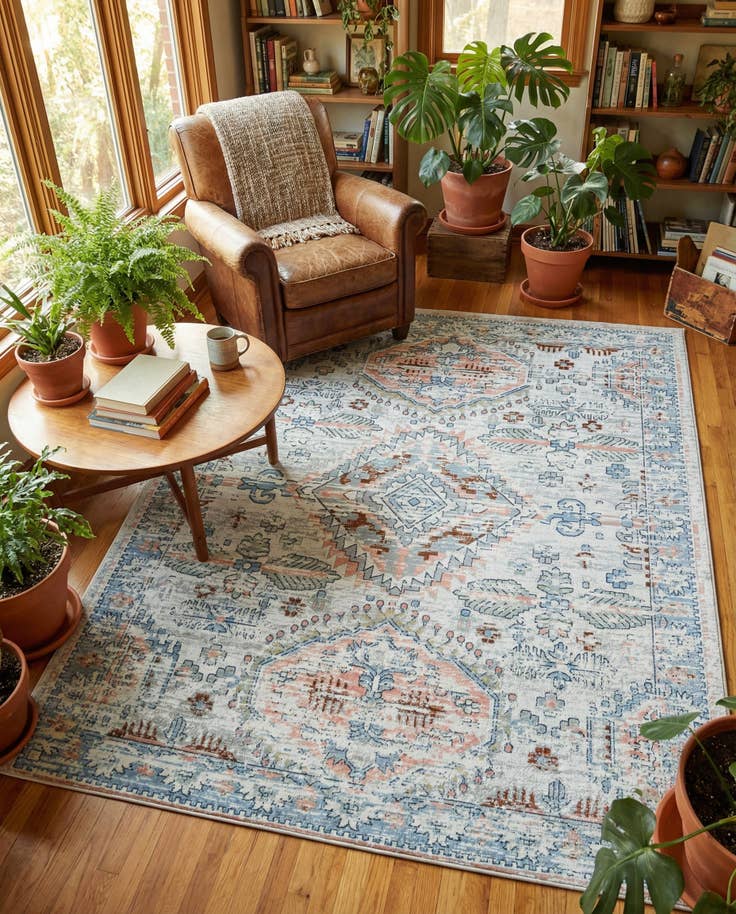 Detail image of 7' 10 x 10' Kamala Washable Rug