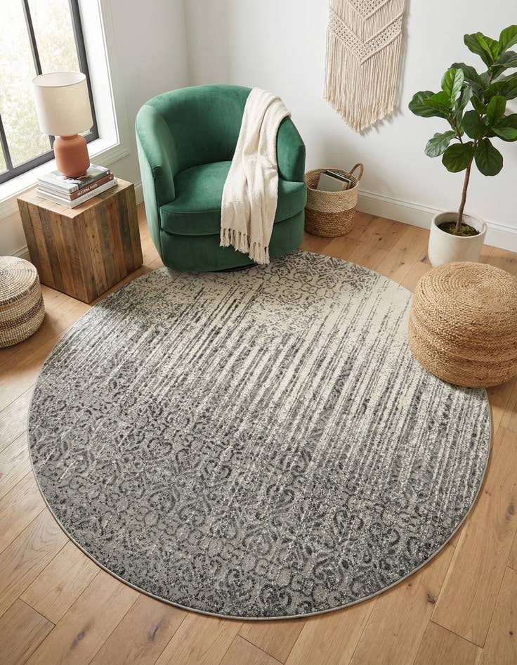 Detail image of 7' 10 x 7' 10 Angelica Round Rug