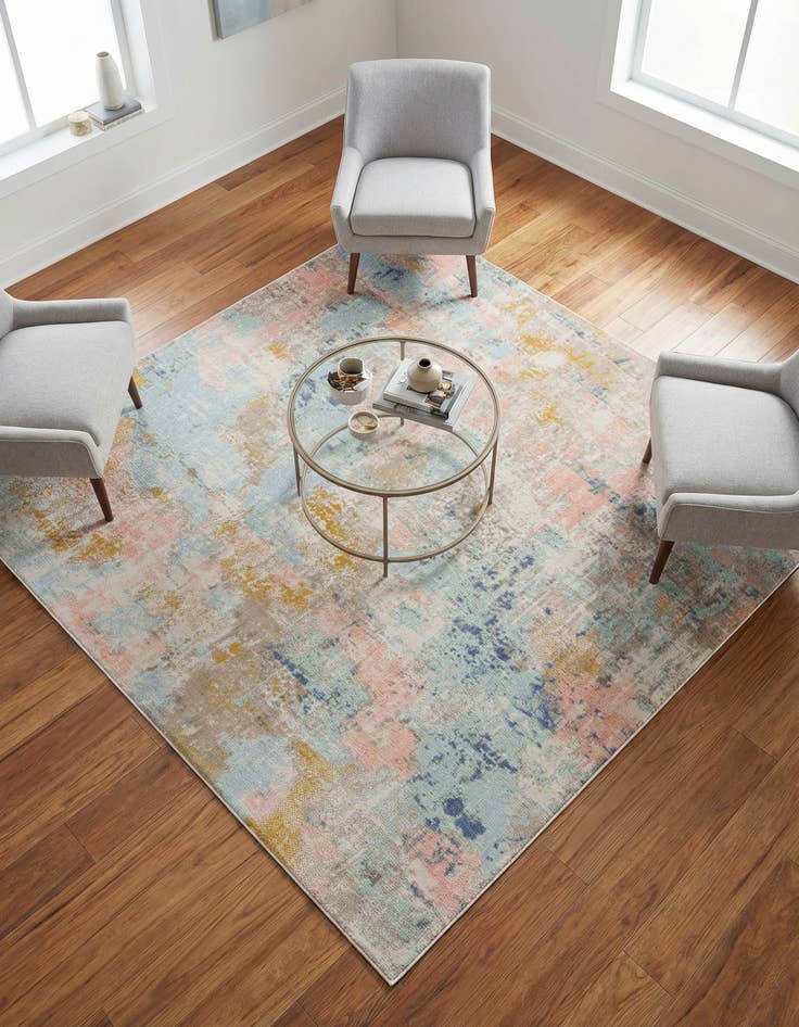 Detail image of 6' x 6' Lotus Square Rug