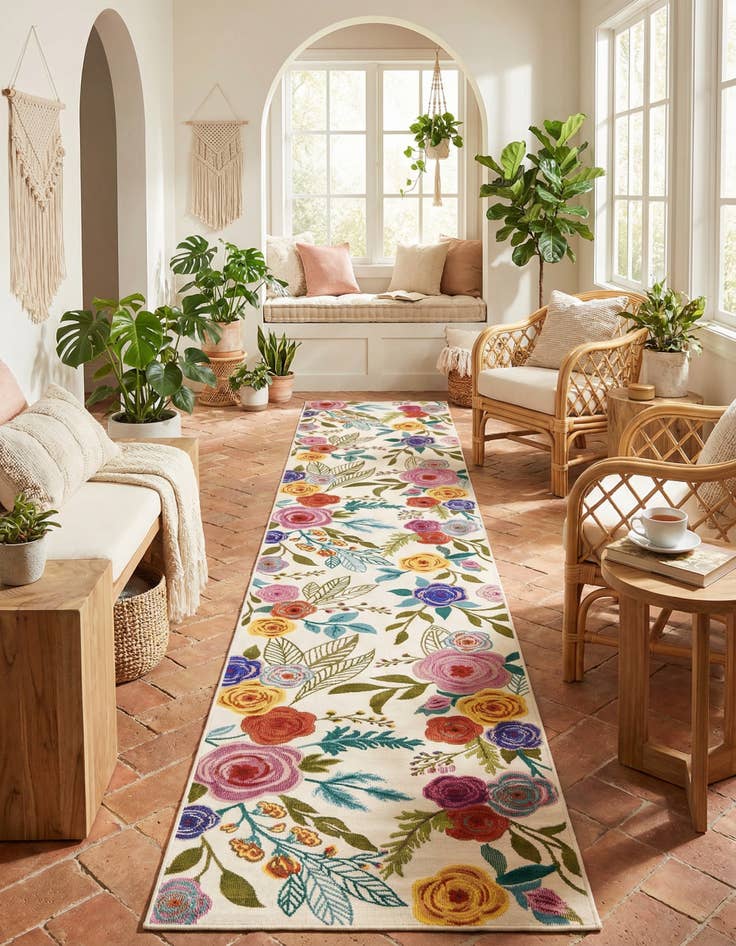 Detail image of 2' 7 x 12' Blossom Runner Rug
