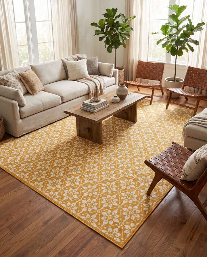 10' x 13' Easy-Clean Lattice Indoor / Outdoor Rug
