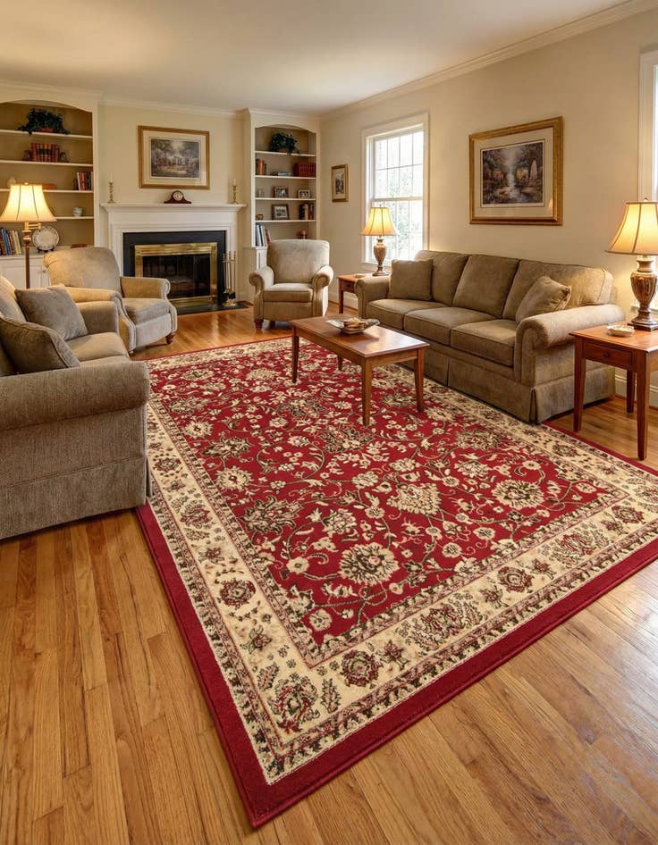 Detail image of 6' x 9' Kashan Design Rug