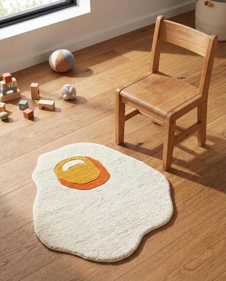 Detail image of 2' x 2' Playtime Kids Wool Freeform Rug