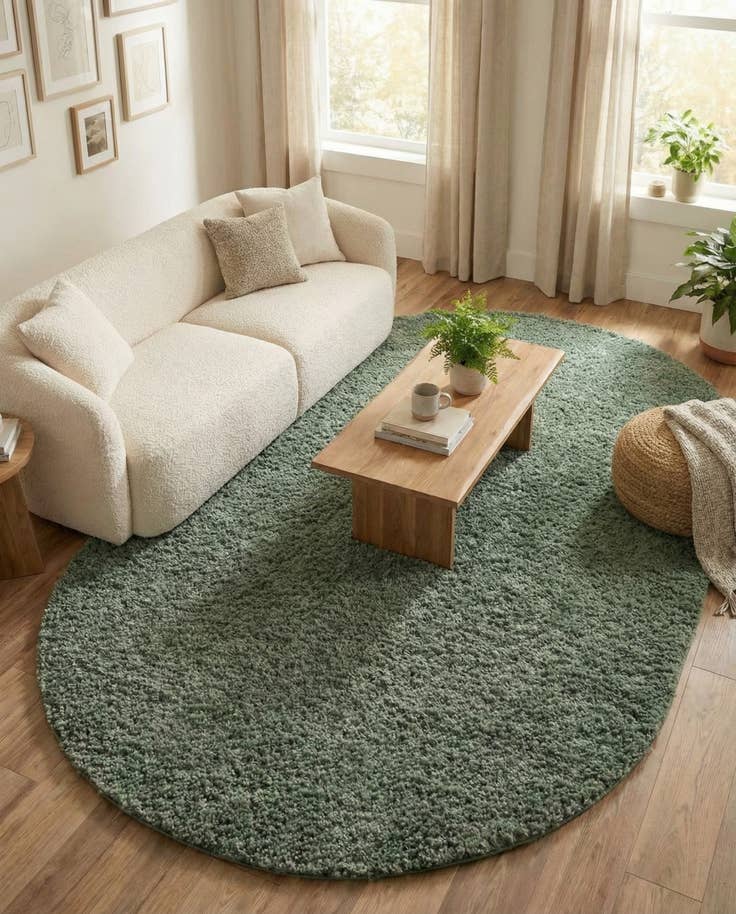 Detail image of 7' 10 x 10' Zermatt Shag Oval Rug