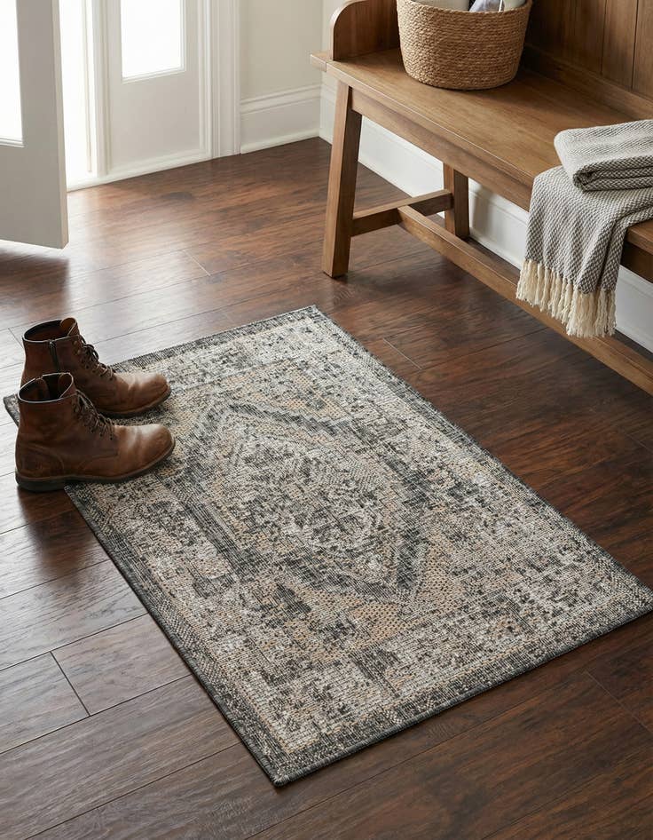 Detail image of 2' x 3' Easy-Clean Traditional Indoor / Outdoor Rug