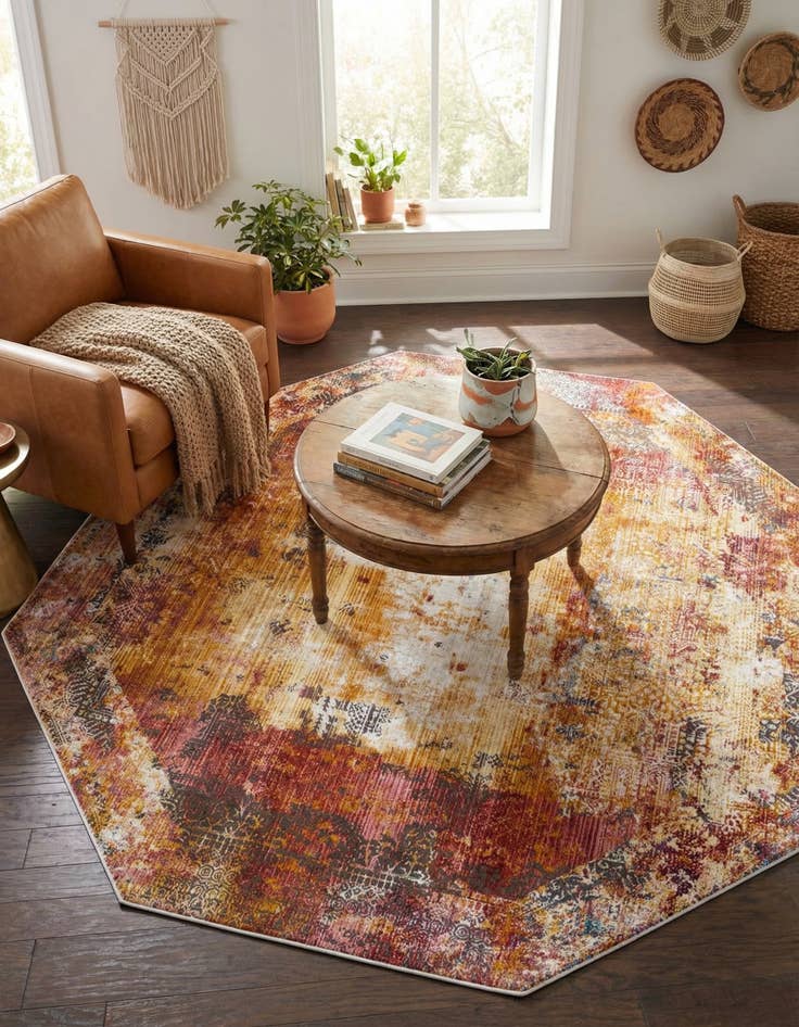 Detail image of 7' 10 x 7' 10 Deepa Octagon Rug