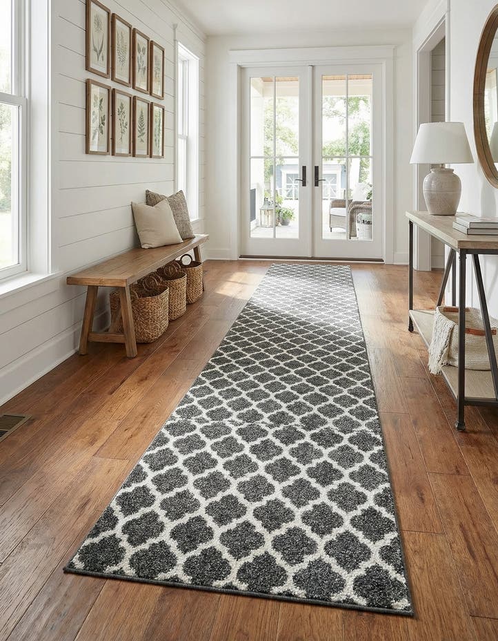 2' 7 x 19' 8 Lattice Runner Rug