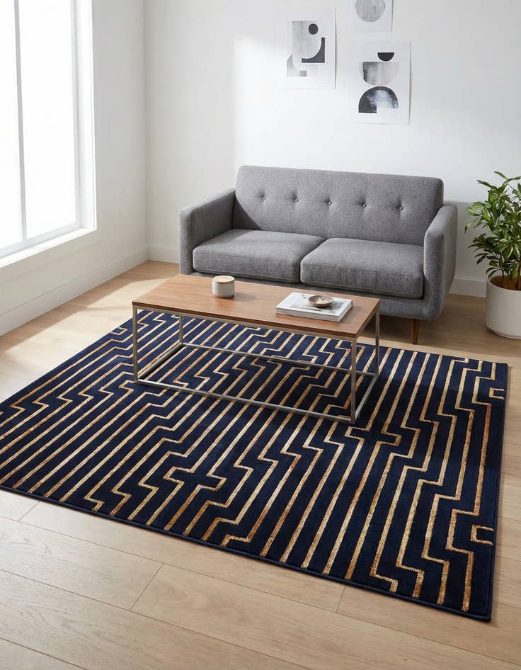 Detail image of 5' 3 x 7' Vogue Geo Rug