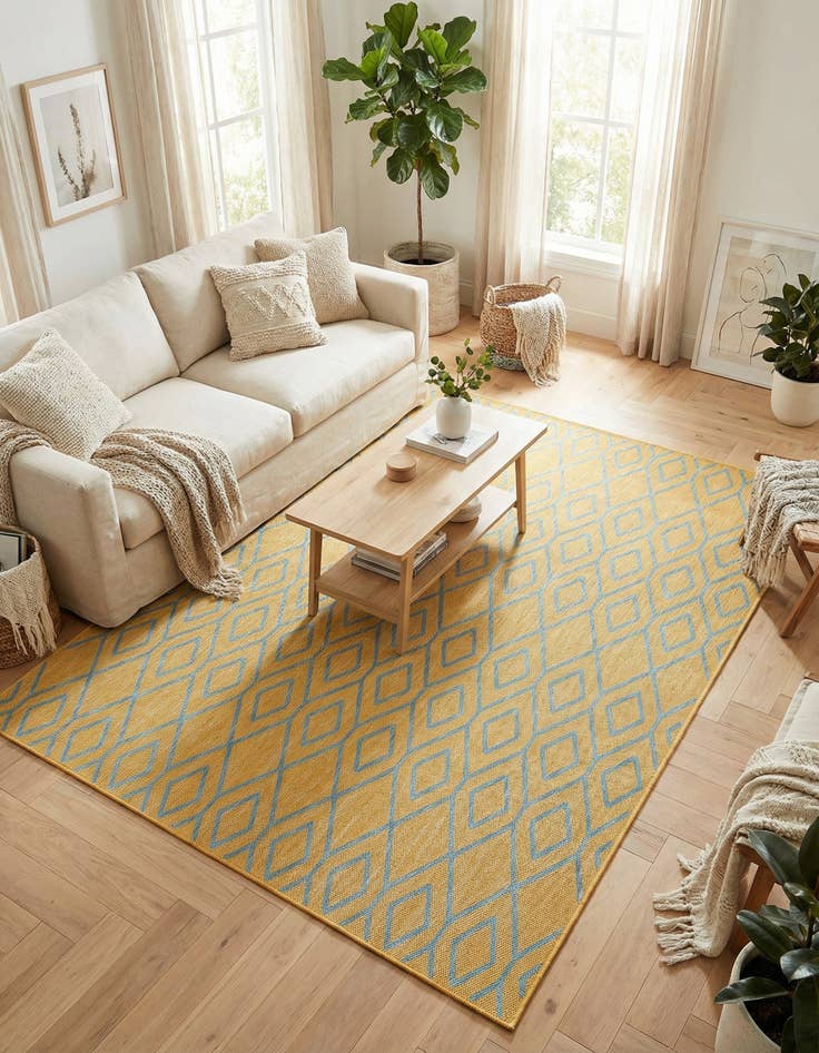 Detail image of 5' 3 x 8'  Washable Jill Zarin Turks and Caicos Indoor / Outdoor Rug