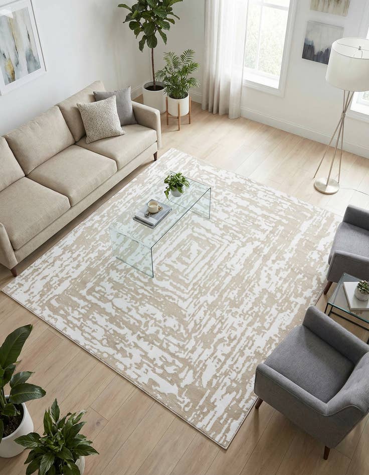 Detail image of 7' 10 x 7' 10 Hermitage Square Rug