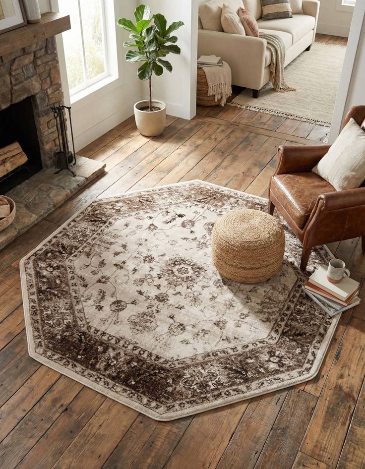 Detail image of 6' x 6' Himalaya Octagon Rug