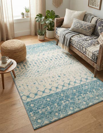 4' x 6' Moroccan Trellis Rug