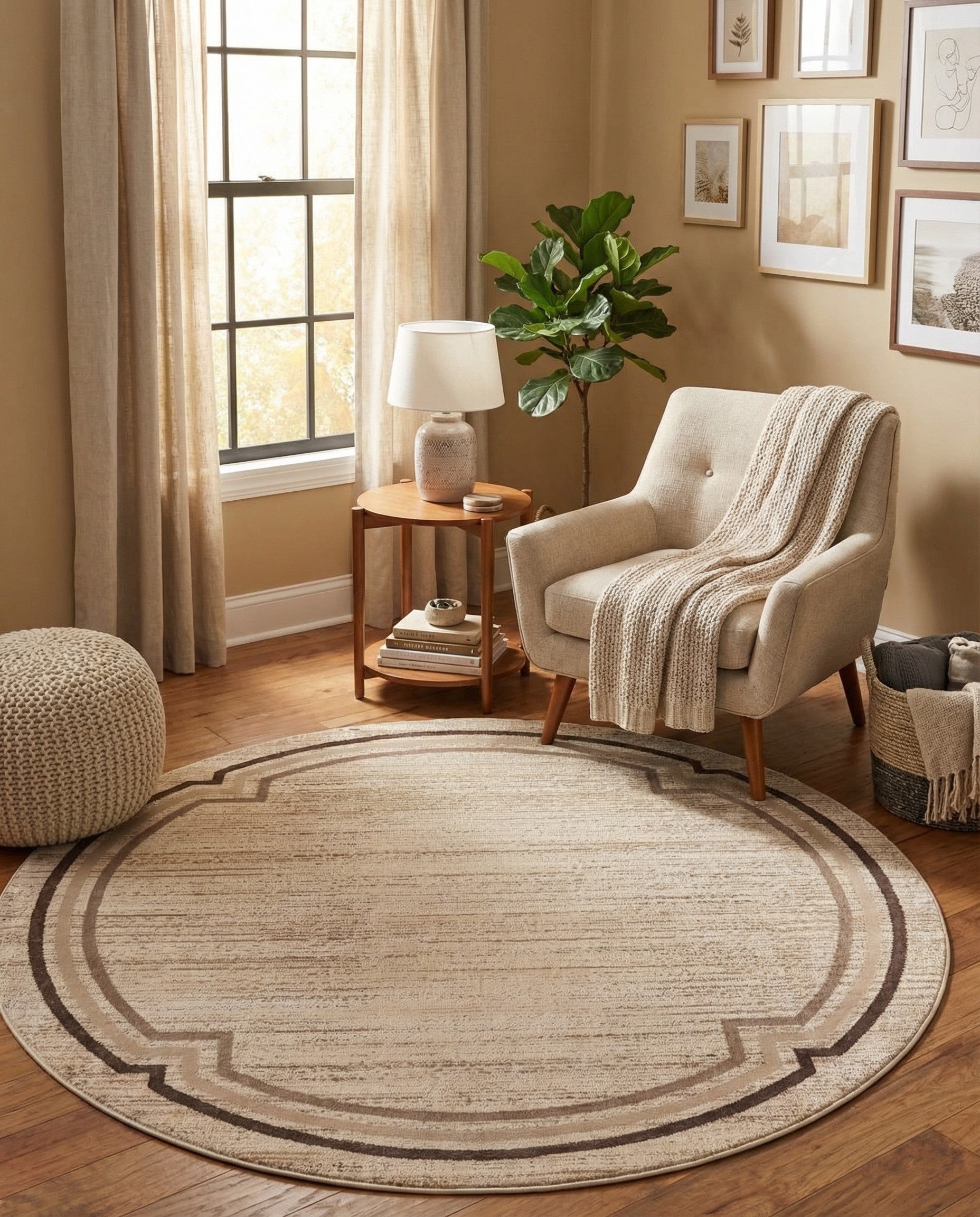 7' x 7' Oasis Round Rug