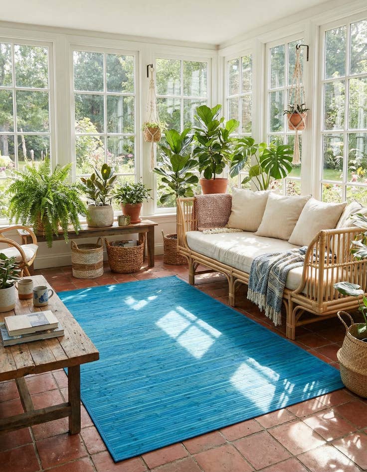 Detail image of 5' 3 x 7' 10 Bamboo Rug