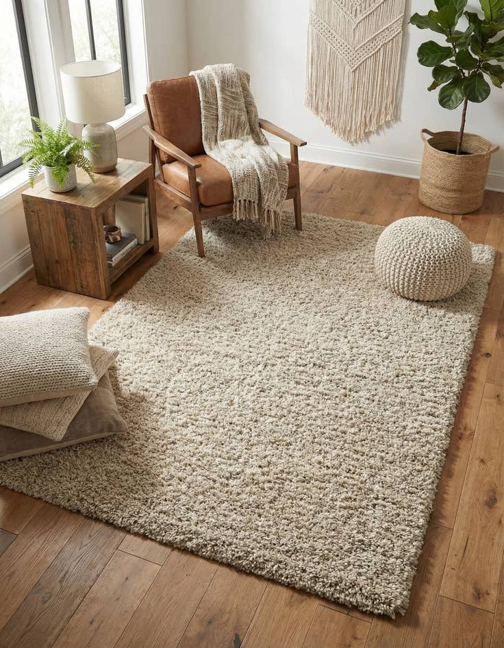 Detail image of 6' x 9' Zermatt Shag Rug