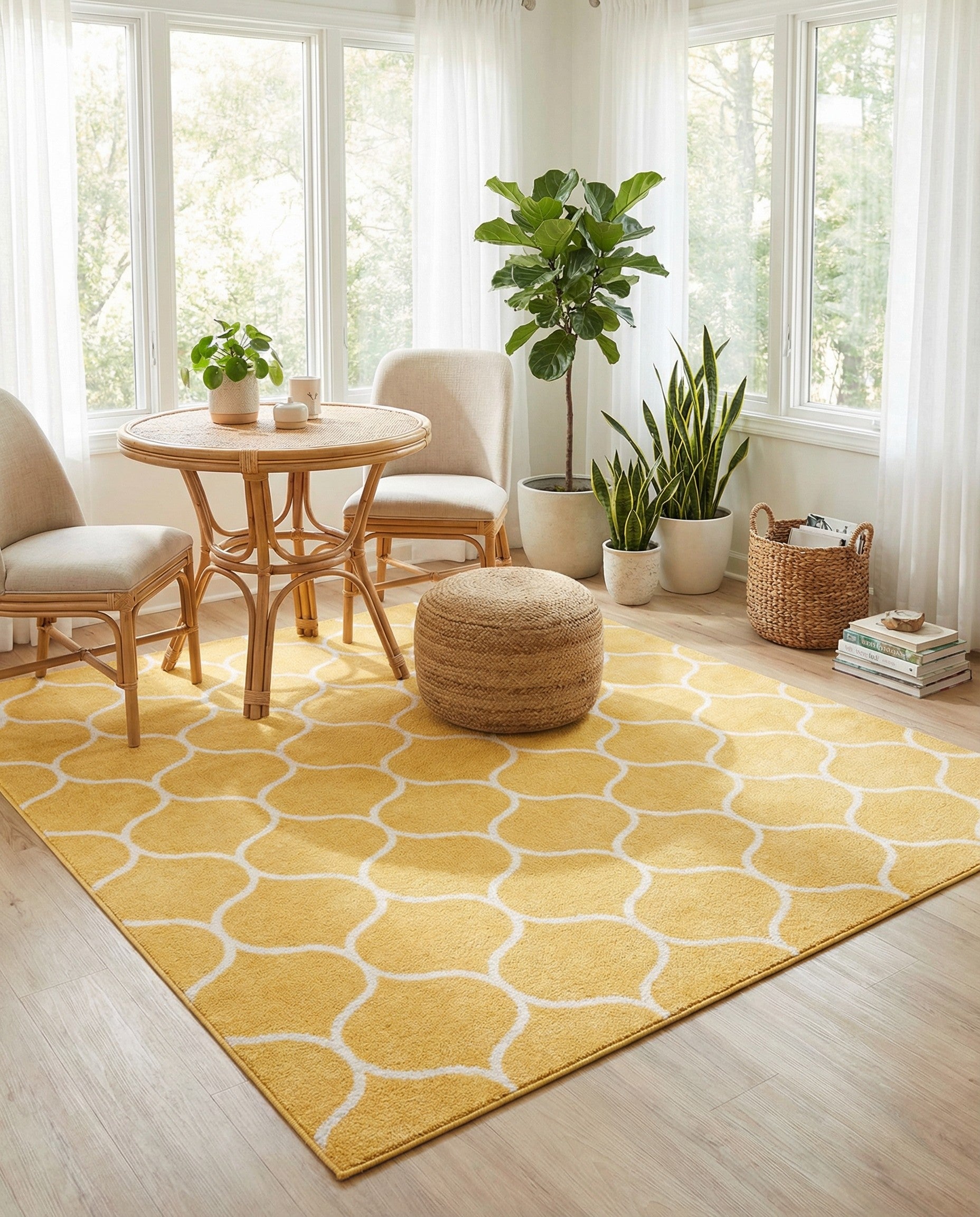 Primary image 6' x 6' Trellis Frieze Square Rug