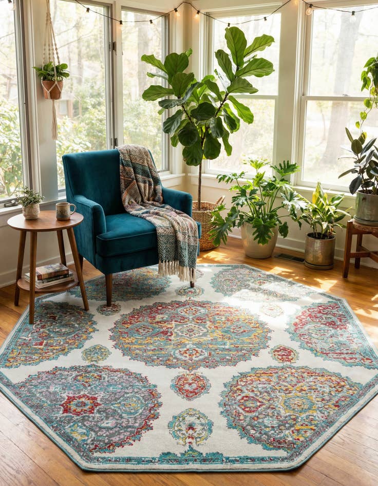 Detail image of 6' x 6' Paragon Octagon Rug