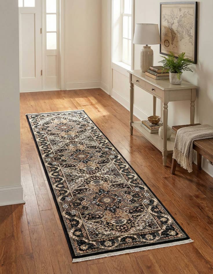 Detail image of 2' 7 x 10' Nain Design Runner Rug