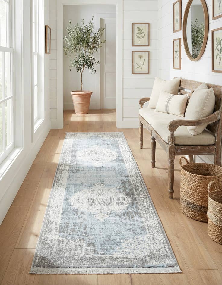 Detail image of 2' 7 x 10' New Vintage Runner Rug