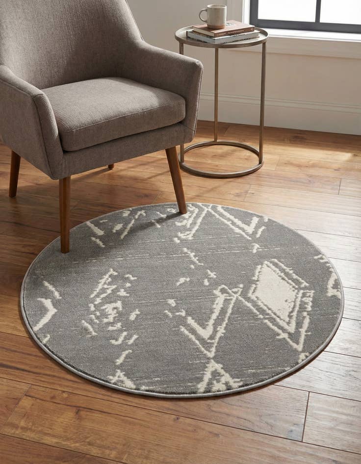 Detail image of Jill Zarin 3' 3 x 3' 3 Uptown Carnegie Hill Round Rug