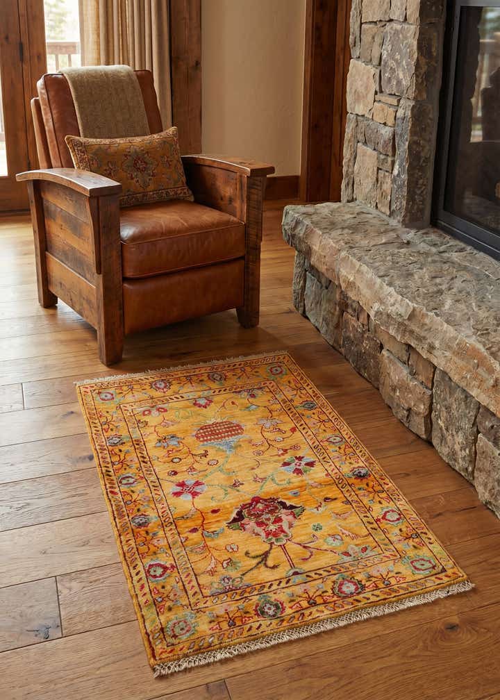 2' 9 x 4' 2 Hand Knotted Ariana Ziegler Rug