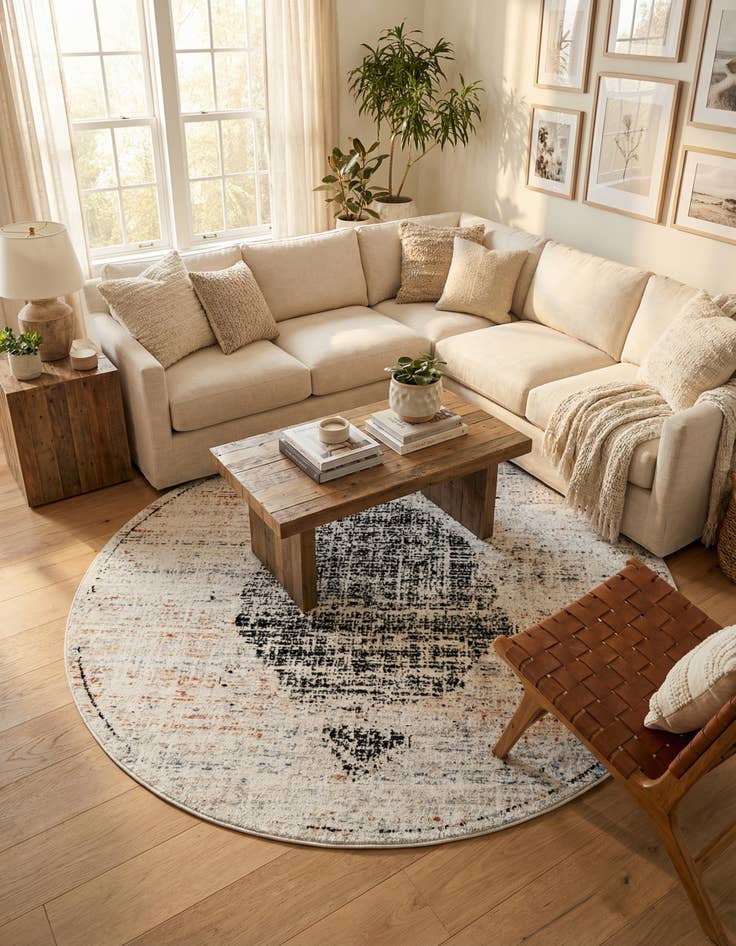 Detail image of 7' x 7' Aramis Round Rug