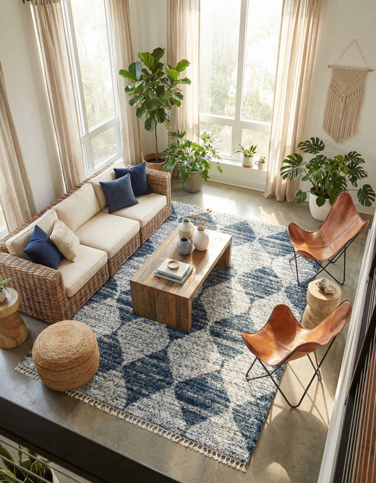 Detail image of 10' x 14' Serenity Shag Rug