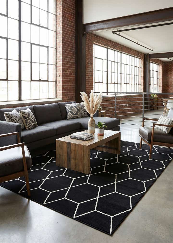 7' 10 x 10' Lattice Frieze Rug