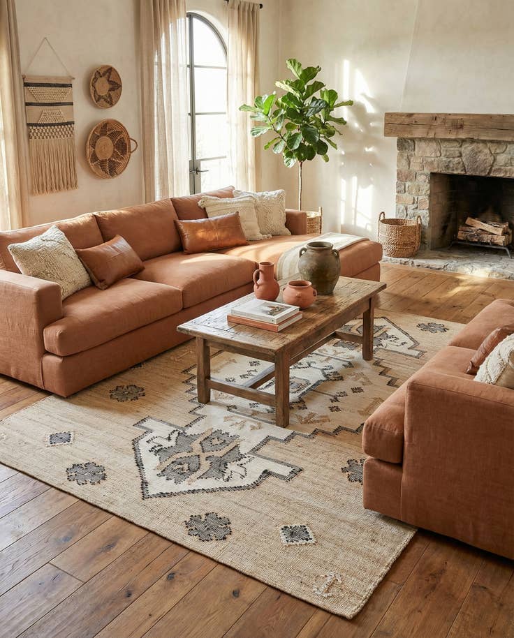 Detail image of 7' 10 x 10' Hand Woven Kala Handwoven Jute Rug