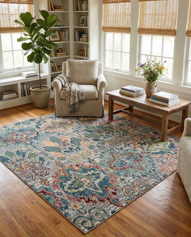 Detail image of 7' x 7' Charleston Square Rug