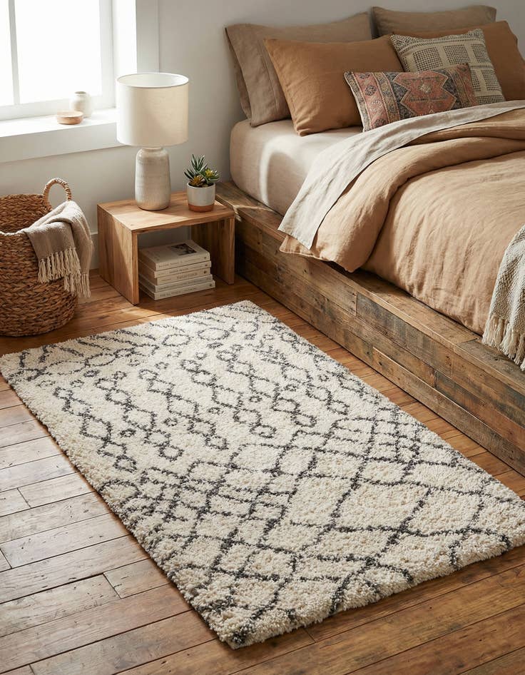 Detail image of  3' 3 x 5' 3 Moroccan Shag Rug