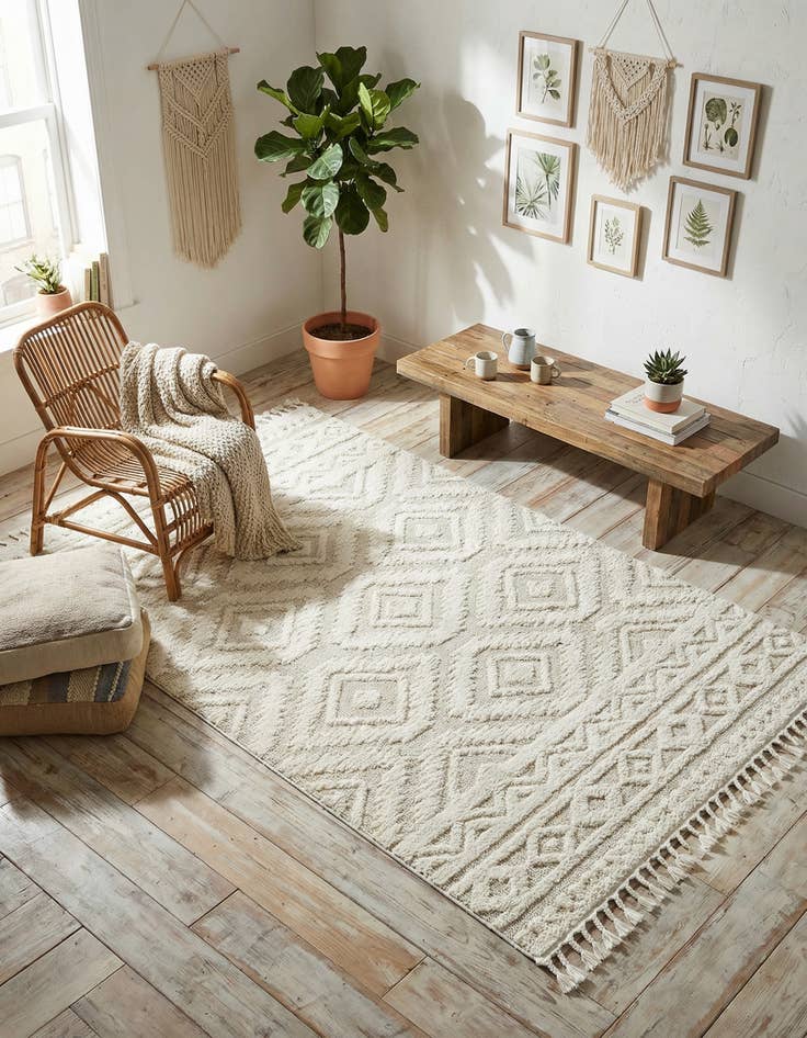 Detail image of 5' 3 x 8' Boho Rug