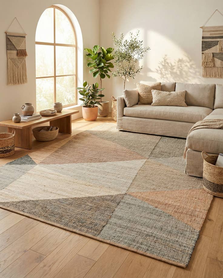 Detail image of 9' x 12' Hand Woven Kilim Jute Rug