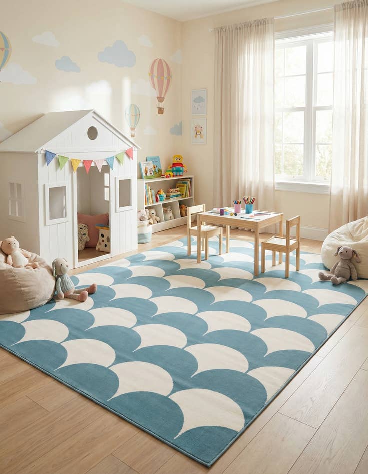 Detail image of 9' x 12' Whimsy Kids Rug