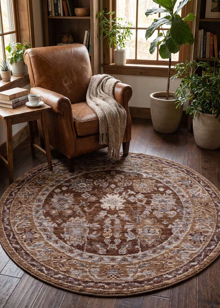 5' x 5' Grand Tradition Round Rug