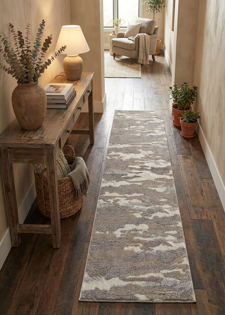 2' 7 x 10' Sepia Runner Rug